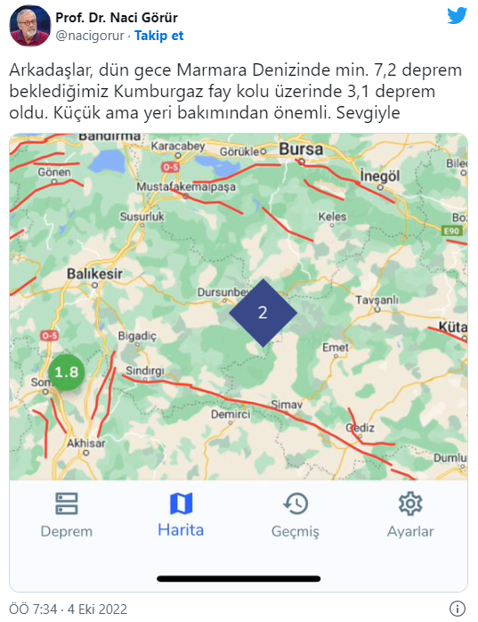 Marmara Denizi'nde deprem: Küçük ama önemli