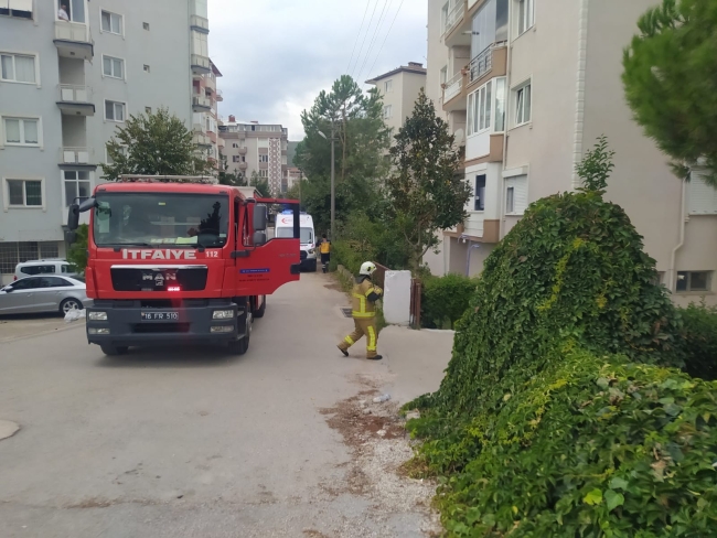 Bursa'da balkonda patlayan tüp paniğe neden oldu