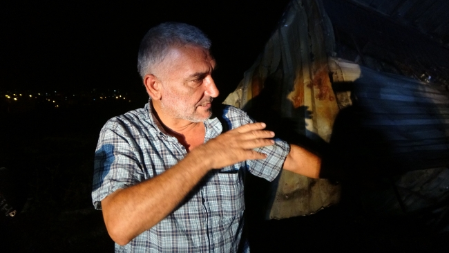 90 güvercinin bulunduğu baraka alev aldı
