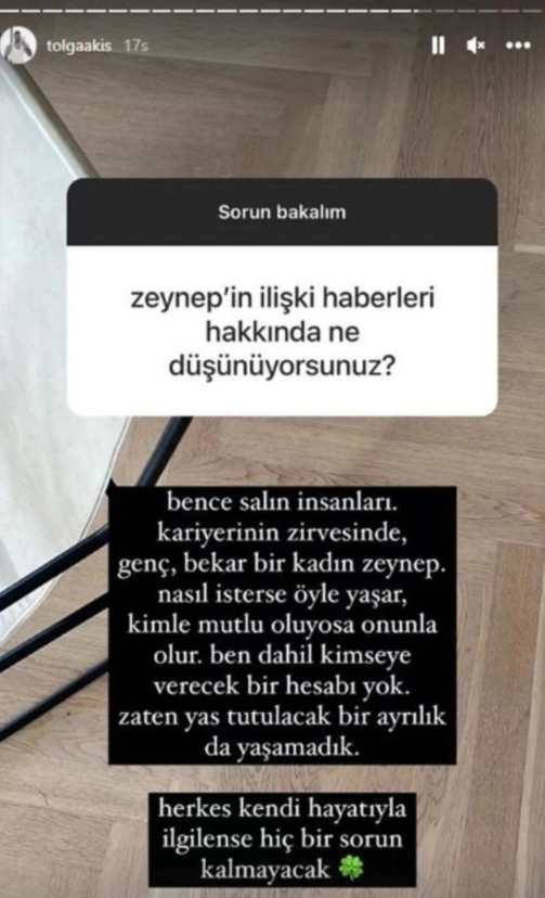 Zeynep Bastık'ın eski eşinden, yeni aşkına olay yorum