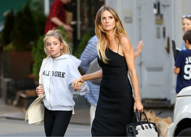 Heidi Klum kızı Leni ile birlikte poz verdi