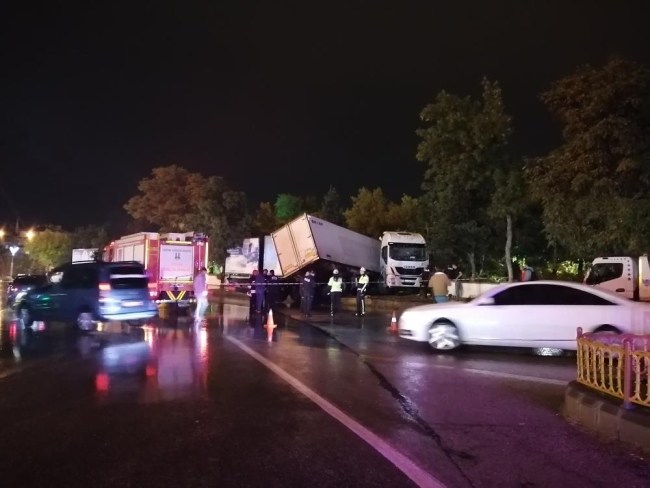 Islanan zeminde ölüm teğet geçti!
