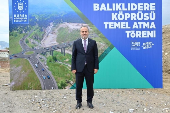 Bursa trafiğine nefes aldıracak köprünün temeli atıldı