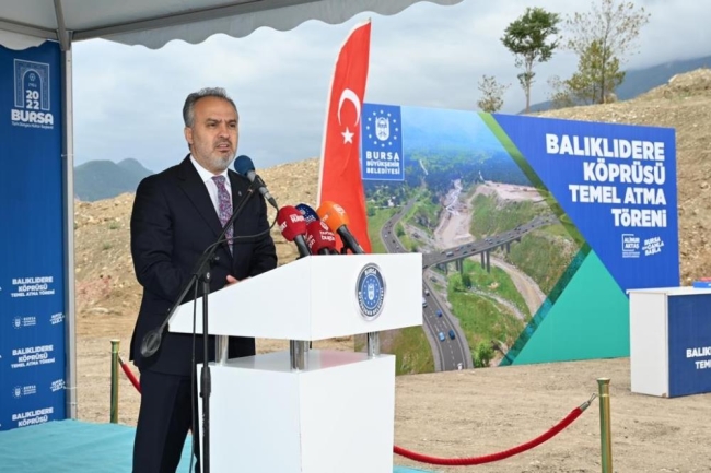 Bursa trafiğine nefes aldıracak köprünün temeli atıldı