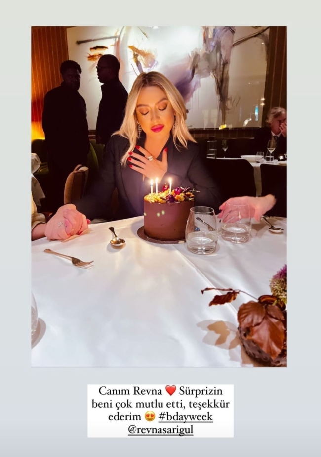 Hadise'ye erken doğum günü sürprizi