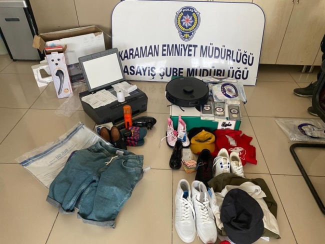 Çaldığı ürünleri paraya çevirmeye çalışırken yakalandı