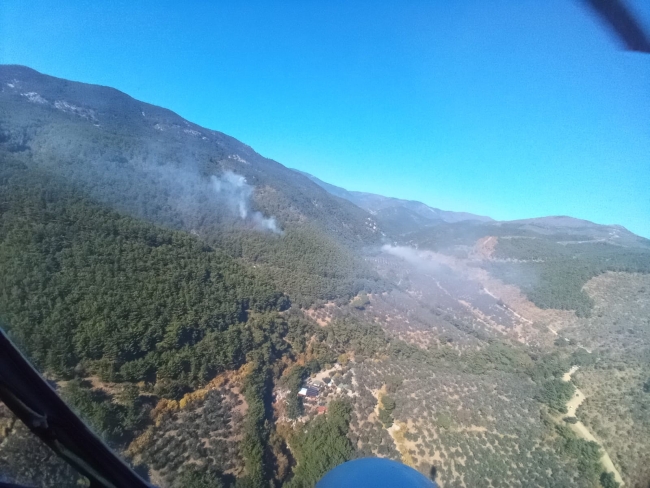 Kazdağları'nda korkutan yangın
