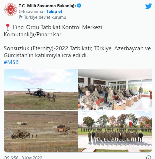 Sonsuzluk -2022 Tatbikatı icra edildi