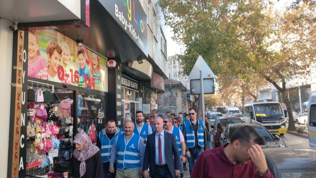 Mavi yelekliler Yıldırım sokaklarına indi