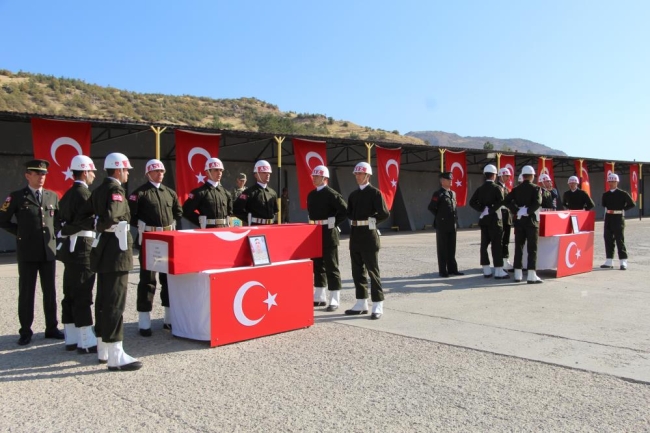 Pençe-Kaplan şehitlerine acı veda