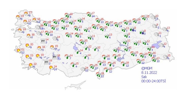 7 il için sarı kodlu uyarı: Kuvvetli yağış bekleniyor