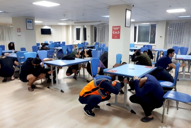 Eş zamanlı deprem tatbikatı