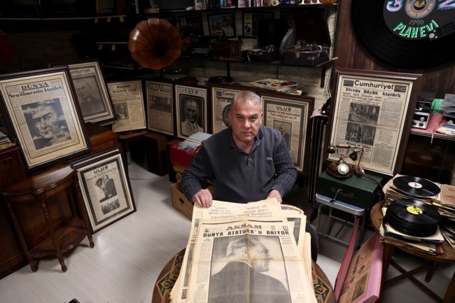 10 Kasım matemi gazetelerin tarihi manşetlerinde