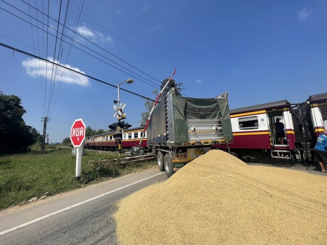 Yolcu treni kamyonu biçti