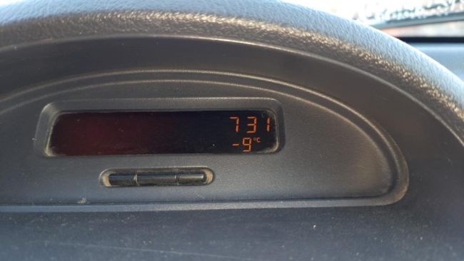 Şimdiden termometreler eksi 9'u gördü