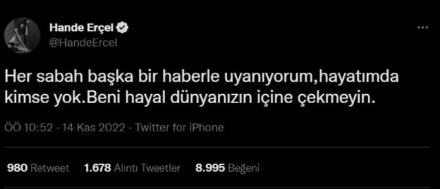Hande Erçel çıkan dedikodulara isyan etti