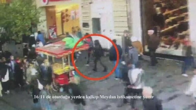 İstiklal Caddesi'ndeki bombacının yeni görüntüleri ortaya çıktı!