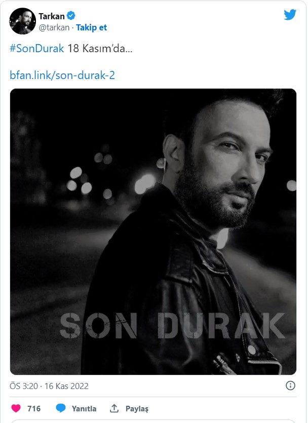 Tarkan'ın yeni şarkısının çıkış tarihi belli oldu