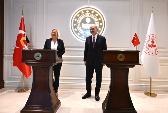 Bakan Soylu, Alman mevkidaşı Faeser ile bir araya geldi