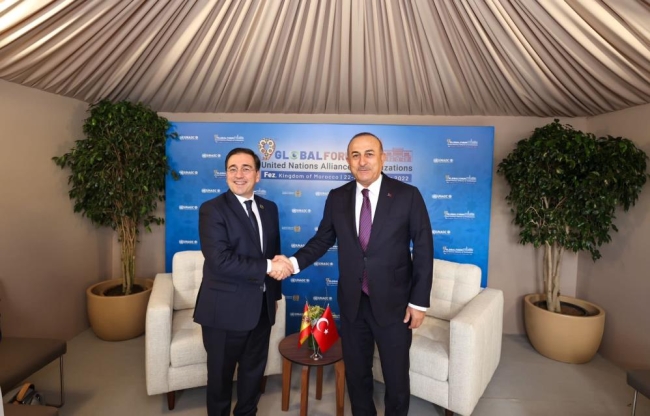 Bakan Çavuşoğlu, Filistinli ve İspanyol mevkidaşları ile görüştü