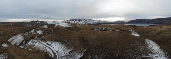 Nemrut Kalderası beyaza büründü