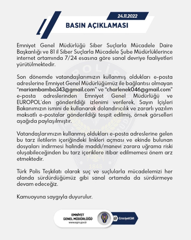 EGM'den vatandaşlara 'dolandırıcılık' uyarısı!