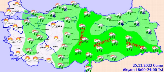 Meteorolojiden kar yağışı uyarısı
