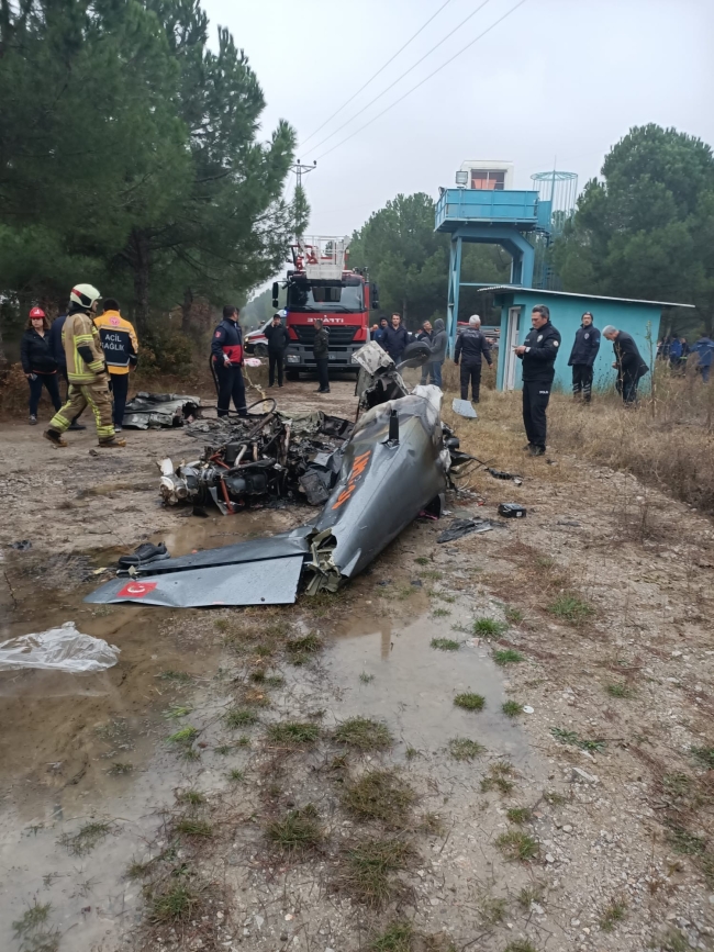 Bursa'da tek motorlu uçak düştü: 2 ölü
