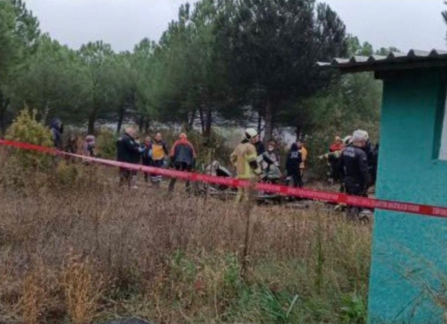 Bursa'da tek motorlu uçak düştü: 2 ölü