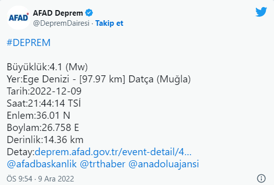 Muğla'da korkutan deprem!