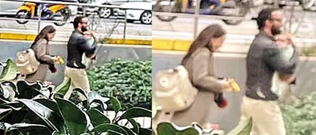 Ünlü çiftin bebekleri ilk kez görüntülendi