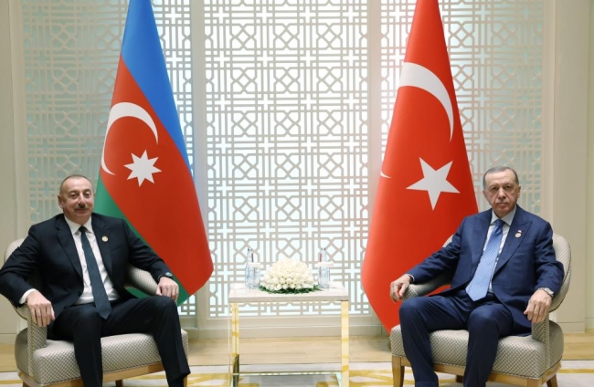 Cumhurbaşkanı Erdoğan, Aliyev ile görüştü