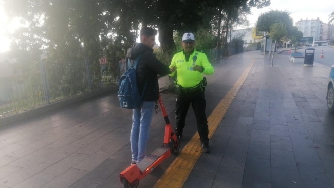 Scooter ve elektrikli bisiklet sürücülerine ceza yağdı