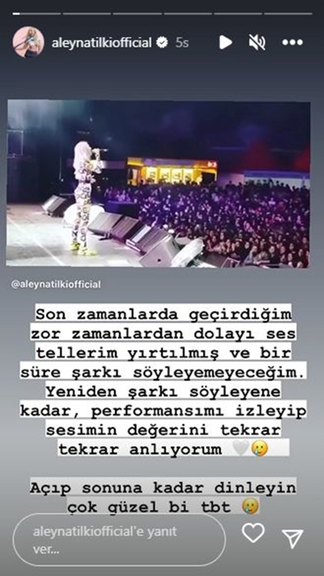Aleyna Tilki'den hayranlarını üzecek açıklama