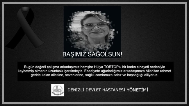 Cinayete kurban giden hemşireye meslektaşlarından son görev