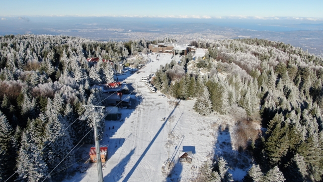 Uludağ'da kar sevinci