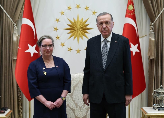 Cumhurbaşkanı Erdoğan, İsrail Büyükelçisi Lillian’ı kabul etti