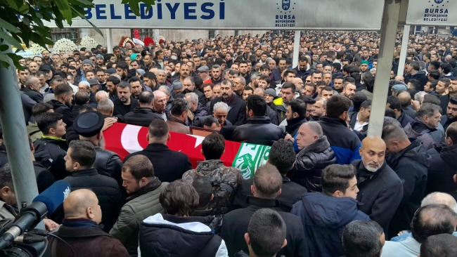Sinan Ateş Bursa'da son yolculuğuna uğurlandı