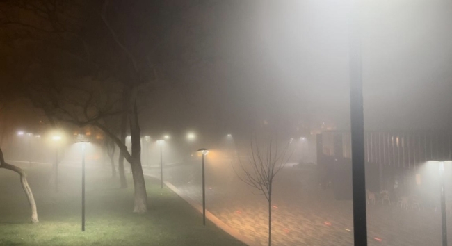 Bursa’da sisli hava etkisini gösterdi