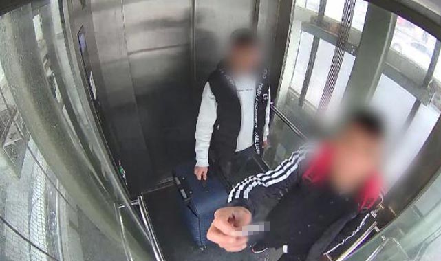 Utandıran olay: Asansörün kamerasına...
