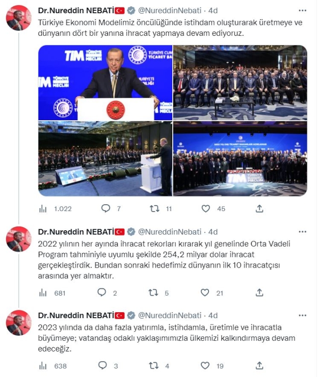 Bakan Nebati'den 'dış ticaret' açıklaması