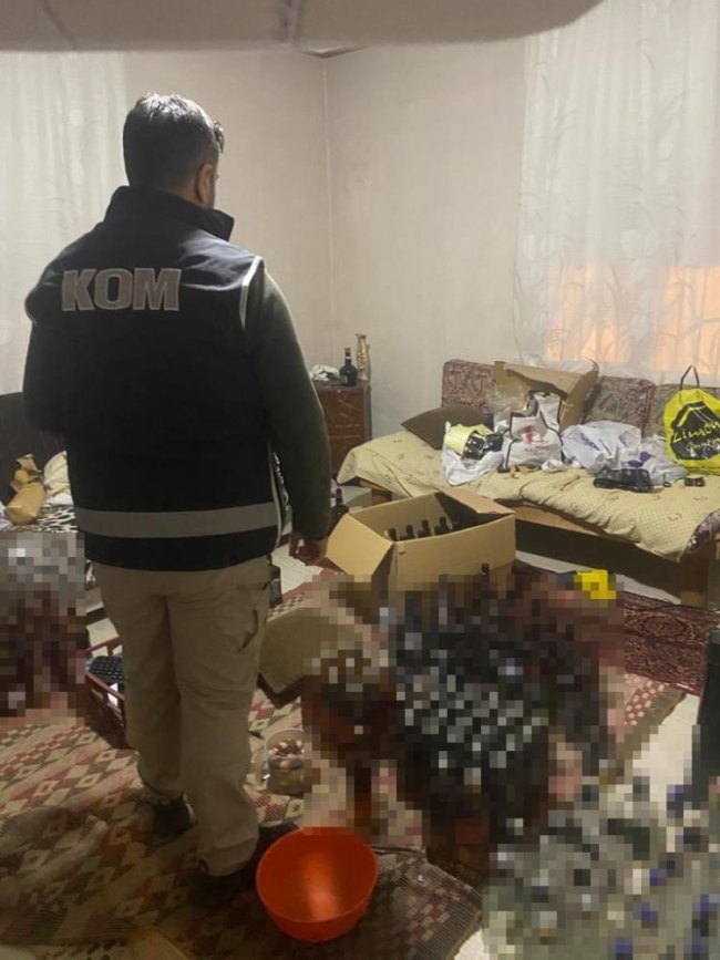 Sahte alkol imal eden adrese operasyon