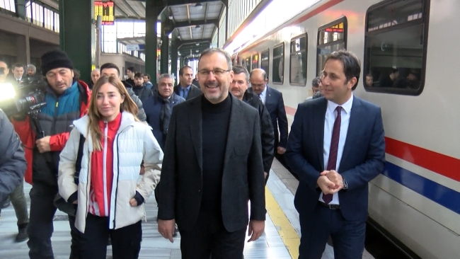 Bakan Kasapoğlu, Sarıkamış anması için Doğu Ekspresi ile yola çıktı