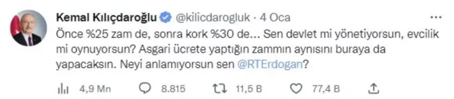 Kılıçdaroğlu'ndan alkollü içeceklere yapılan zamlara tepki