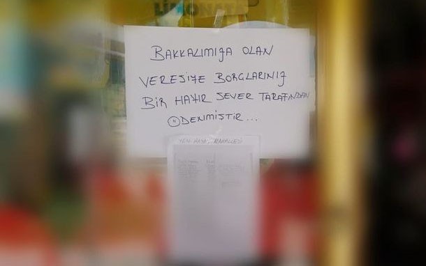 Gizemli hayırsever bir kez daha ortaya çıktı