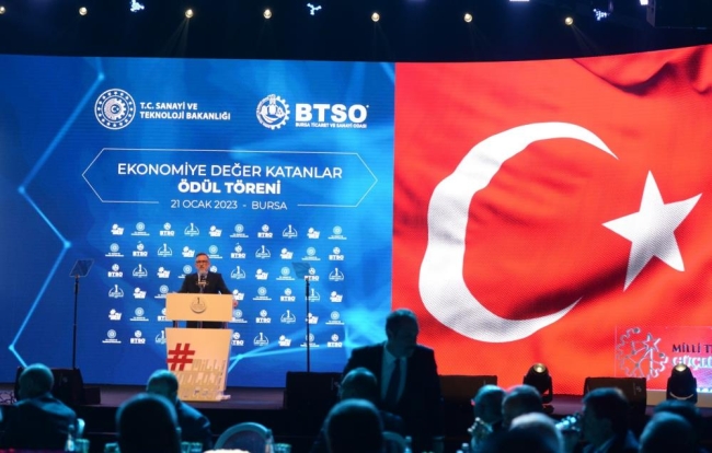 Bursa'da ekonomiye değer katanlar ödüllerini aldı