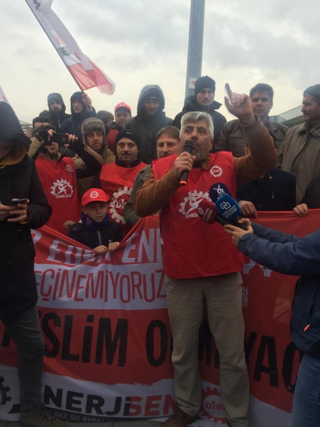Bursa'da enerji işçileri açıkladı: "İnsanca yaşayacak bir ücret istiyoruz"