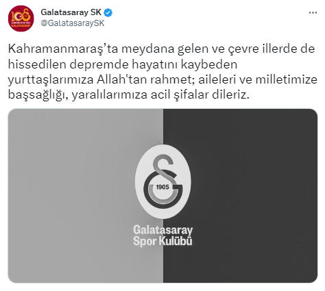 TFF ve Süper Lig kulüplerinden geçmiş olsun mesajı