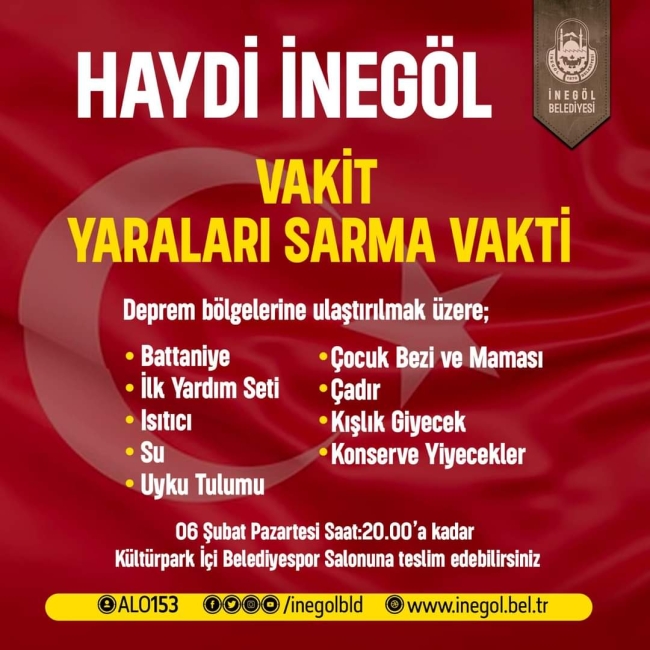 Başkan Taban’dan yardım çağrısı