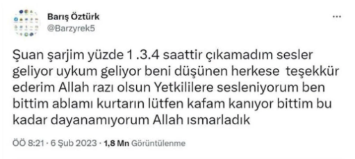 Sosyal medyadan yardım çığlıkları: "Lütfen yardım edin"